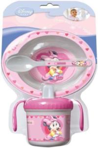 Set Repas bébé Minnie Disney - 3 pièces - Micro Ondes