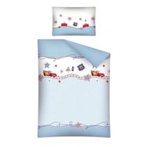 Parure De Lit Bébé Cars Disney "Vichy" 100 x 135 cm